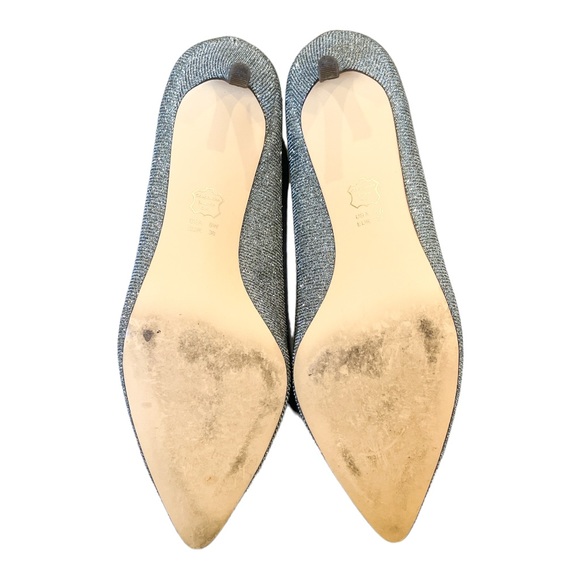 NINA Women's Nina60 Pointy Toe Dress Pumps in Steel Luna Shine - Size 8 W - Picture 6 of 7